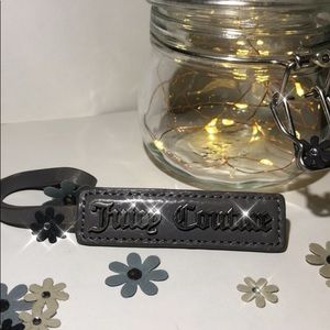 Gray Juicy Couture keychain